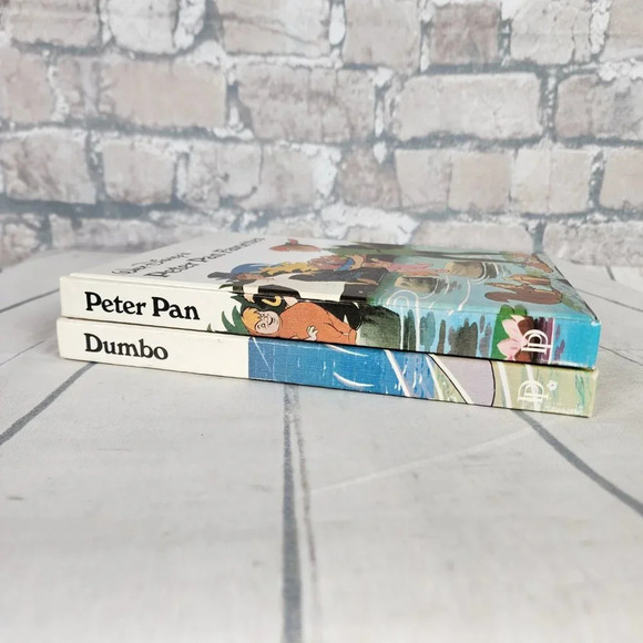 Walt Disney 1973 Vintage  Hardcover Book Set Peter Pan Favorites Dumbo Favorites - Picture 2 of 10